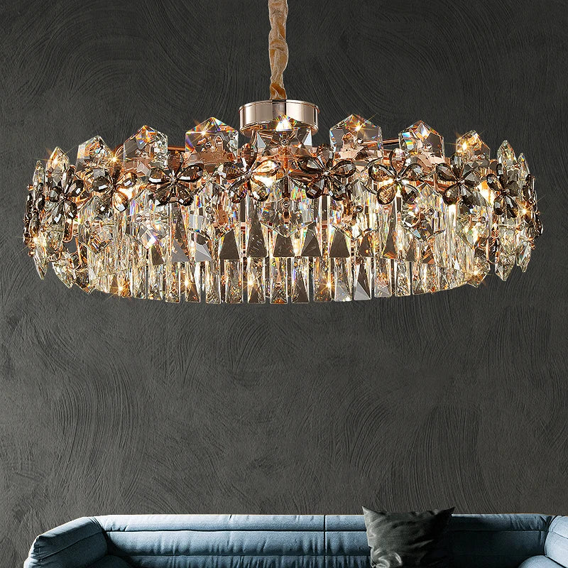 Modern Crystal Chandelier Living Room Home Decor Items