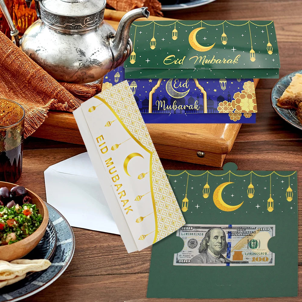 Eid Mubarak Envelopes Gift Bag Money Card Holder