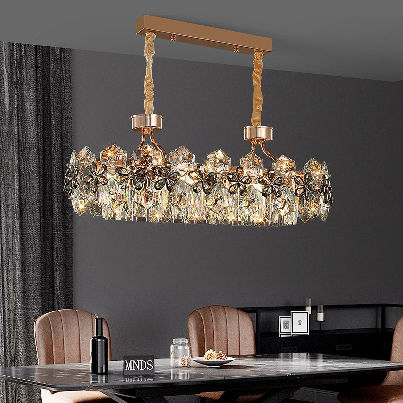 Modern Crystal Chandelier Living Room Home Decor Items