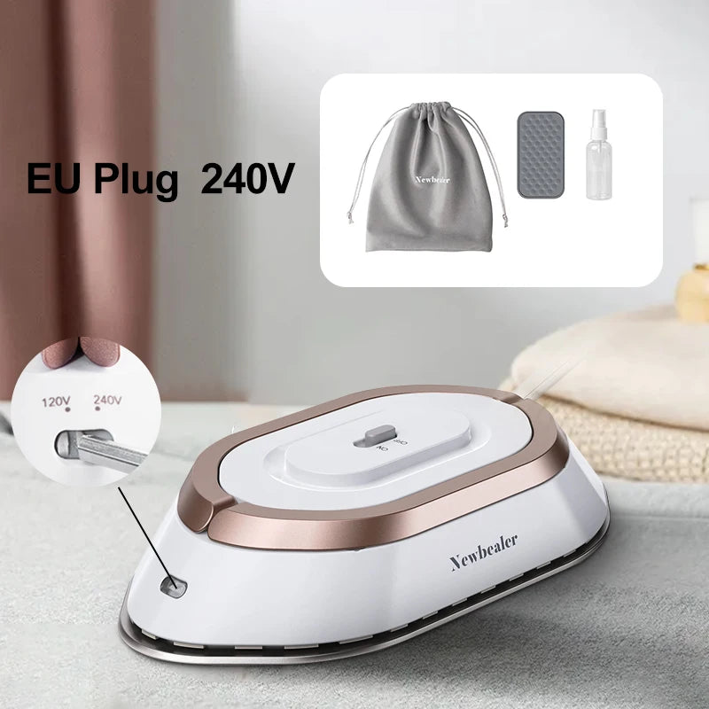 Mini Travel Electric Dry Iron 120V/220V Dual-voltage 30S Heat Non-steam