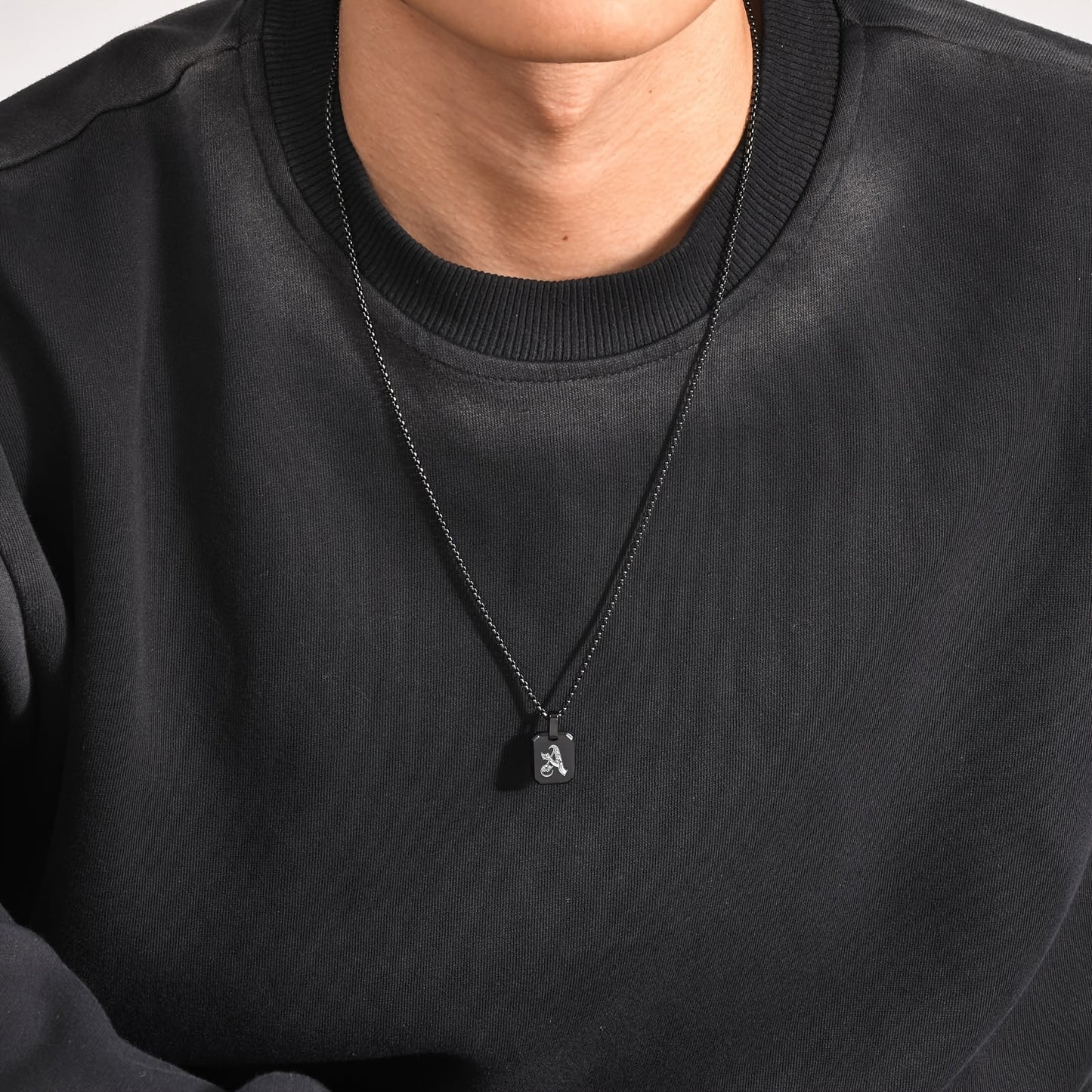 Letter Necklace Pendant, Stainless Steel Fashion Butterfly