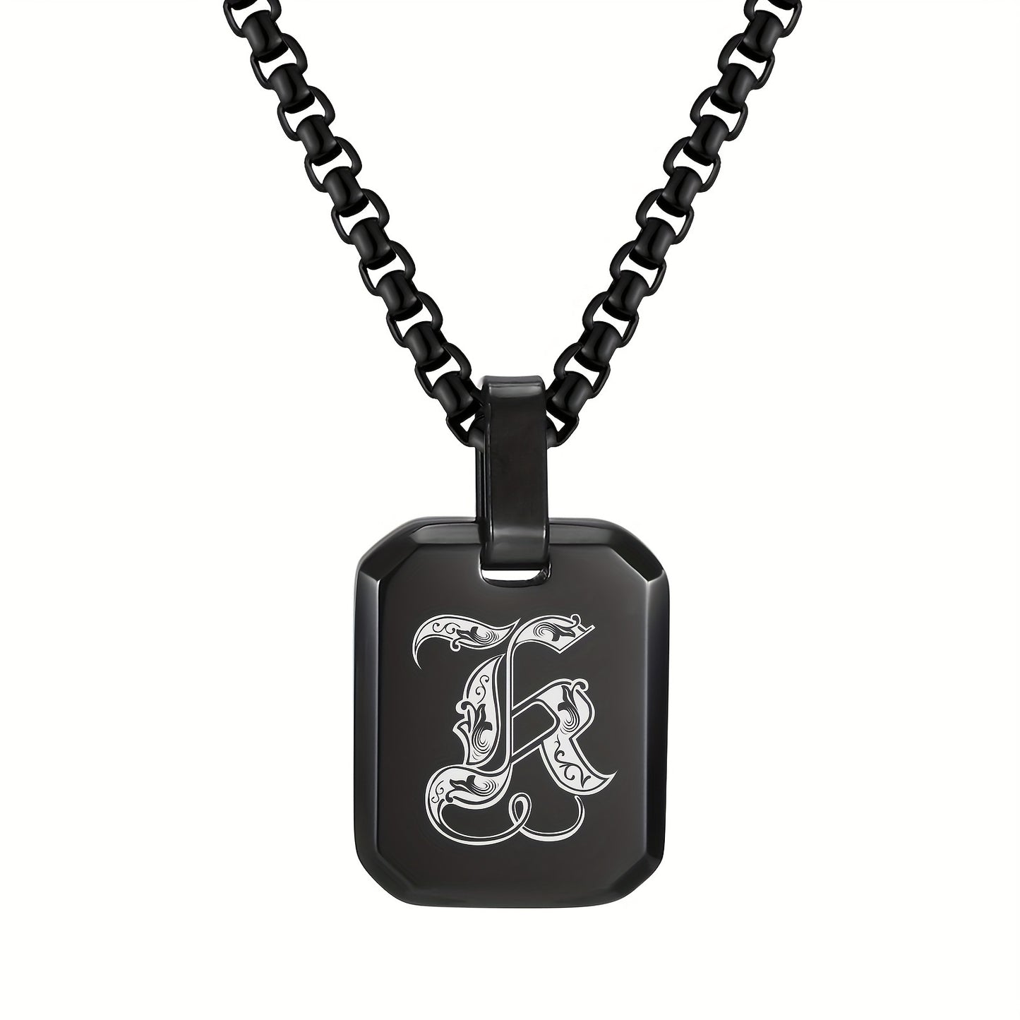 Letter Necklace Pendant, Stainless Steel Fashion Butterfly