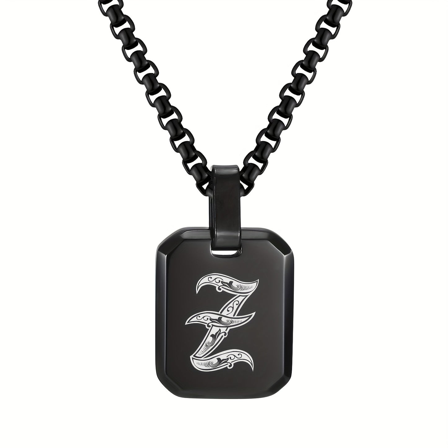 Letter Necklace Pendant, Stainless Steel Fashion Butterfly