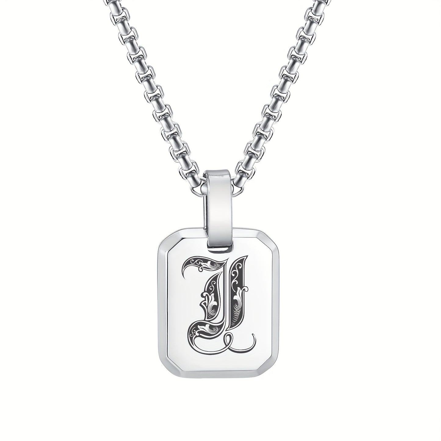Letter Necklace Pendant, Stainless Steel Fashion Butterfly