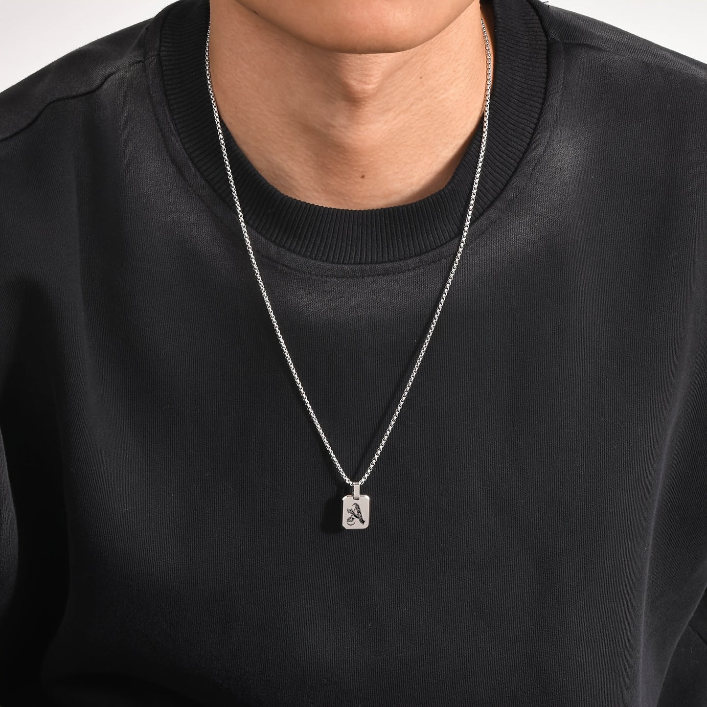 Letter Necklace Pendant, Stainless Steel Fashion Butterfly
