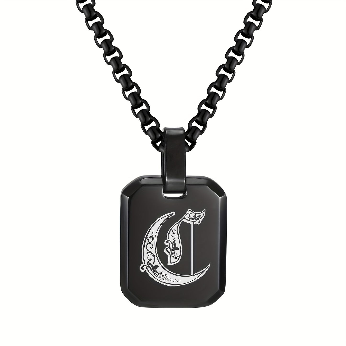 Letter Necklace Pendant, Stainless Steel Fashion Butterfly