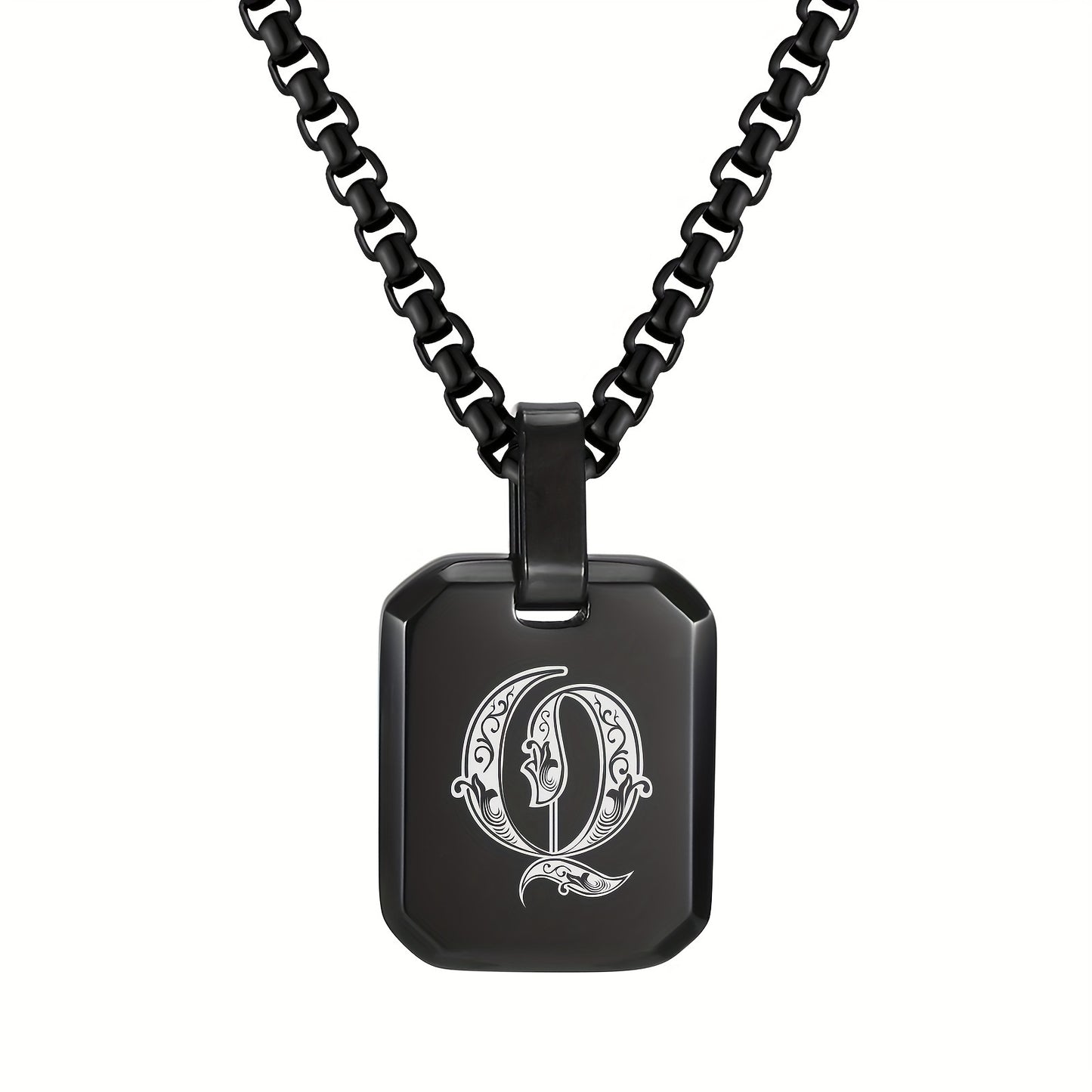 Letter Necklace Pendant, Stainless Steel Fashion Butterfly