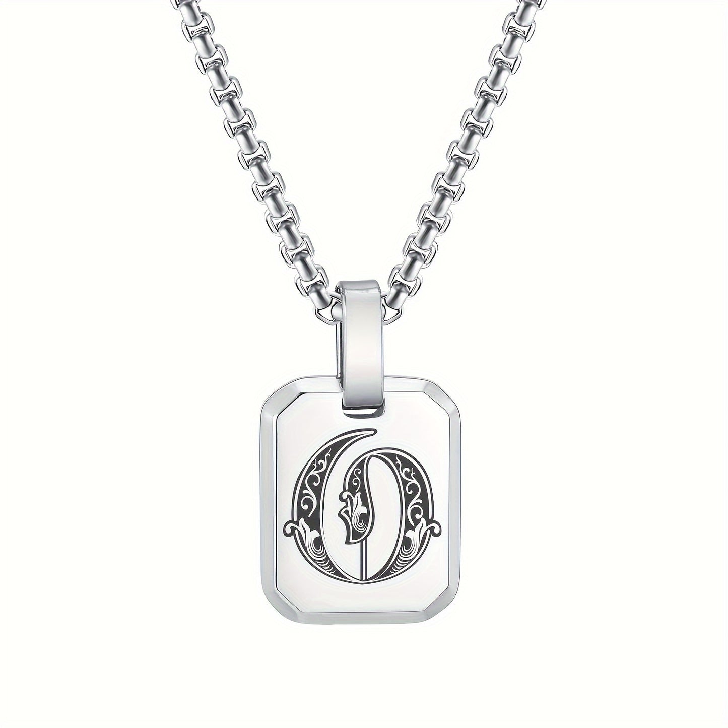 Letter Necklace Pendant, Stainless Steel Fashion Butterfly