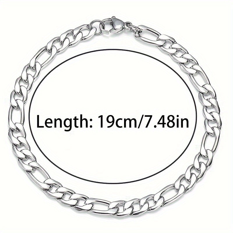 6pcs/set Stainless Steel Bracelets